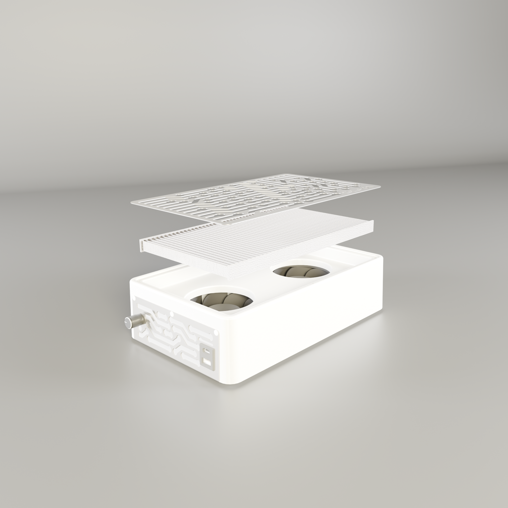 ULKA Tabletop Nail Dust Collector NANO white color / 58W