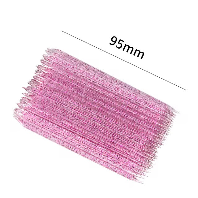 Nail stick crystal double end (100pcs)