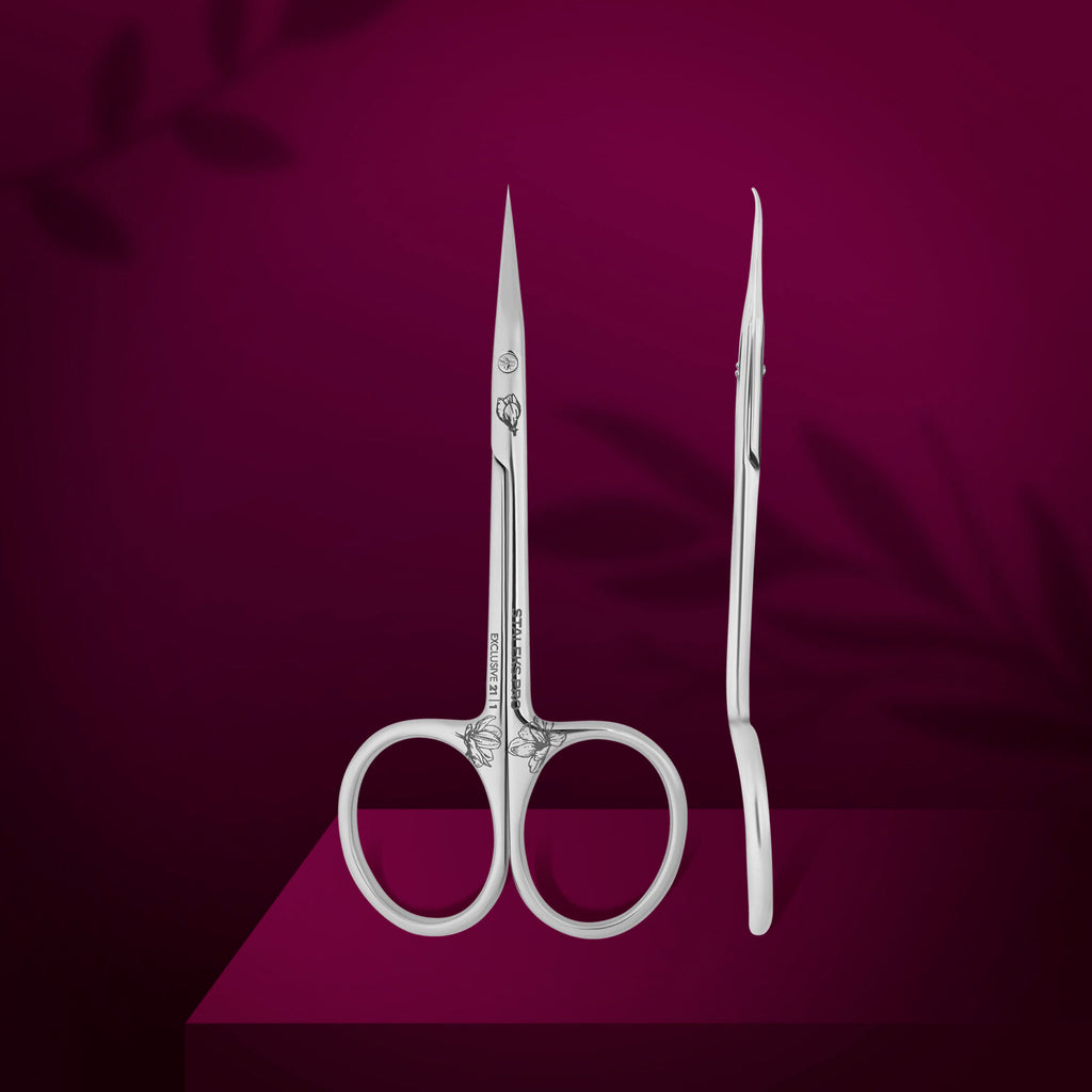 Professional cuticle scissors with hook 
EXCLUSIVE 21 
TYPE 1 (magnolia)