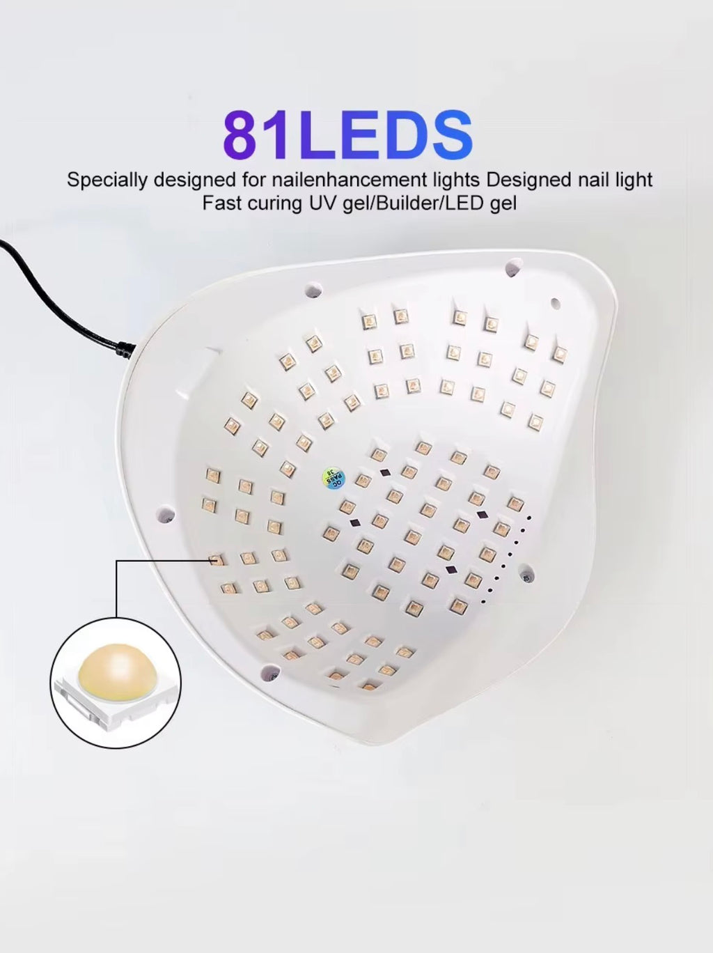 Nail up/led lamp SUN x26 with 81 strong leds !! neglelampe