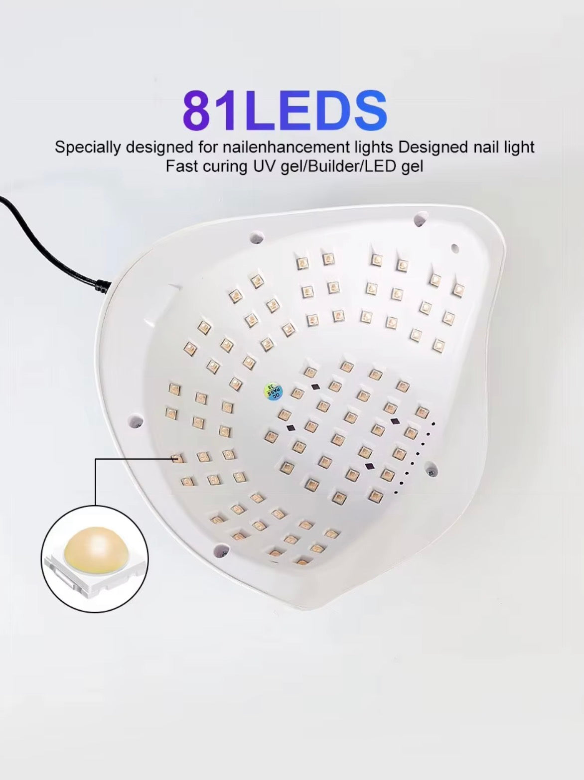 Nail up/led lamp SUN x26 with 81 strong leds !! neglelampe