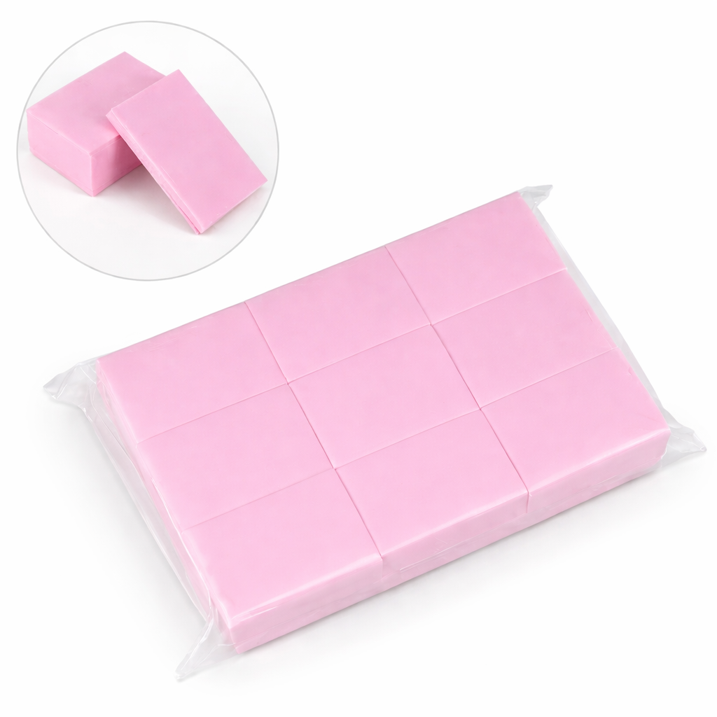 1000pcs Pink nail wipes without leaving and fibers