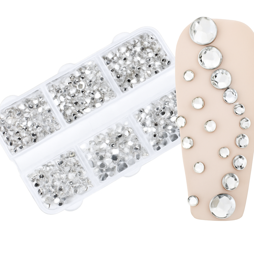 Premium Nail Art Rhinestone silver