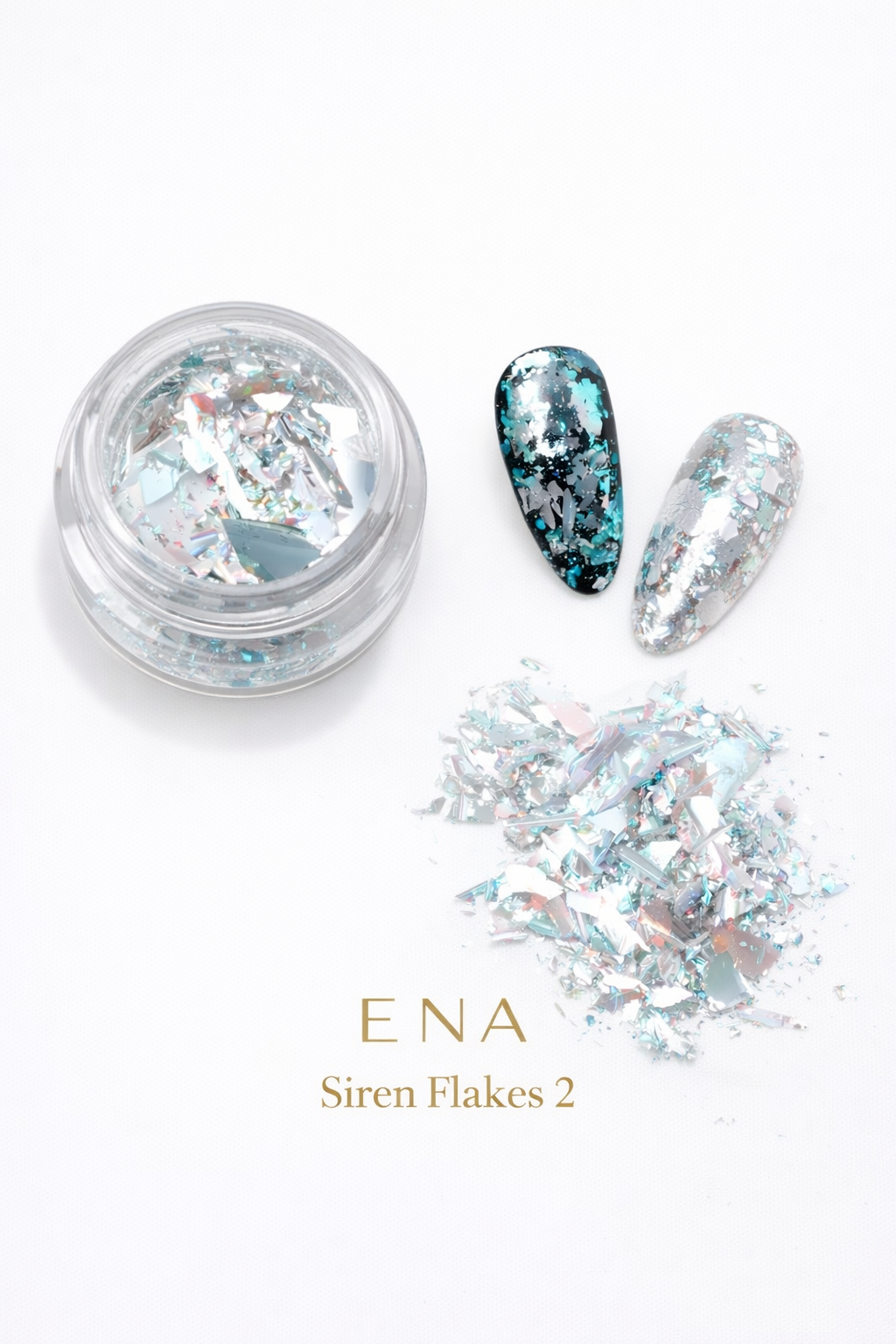 SIREN FLAKES 1 Aurora Glitter Flakes with strong reflection 0.3gr